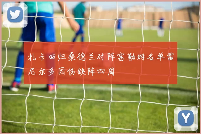 扎卡回归桑德兰对阵富勒姆名单雷尼尔多因伤缺阵四周